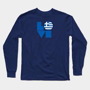 Show your LOVE for Greece Long Sleeve T-Shirt